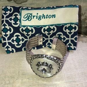 Brighton Silver Cuff Bracelet. Like new!